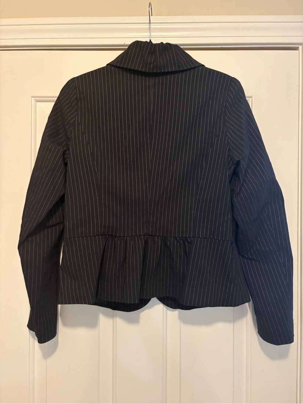 Robert Louis Black Pinstripe Tailored Women's Blazer - Picture 3 of 3